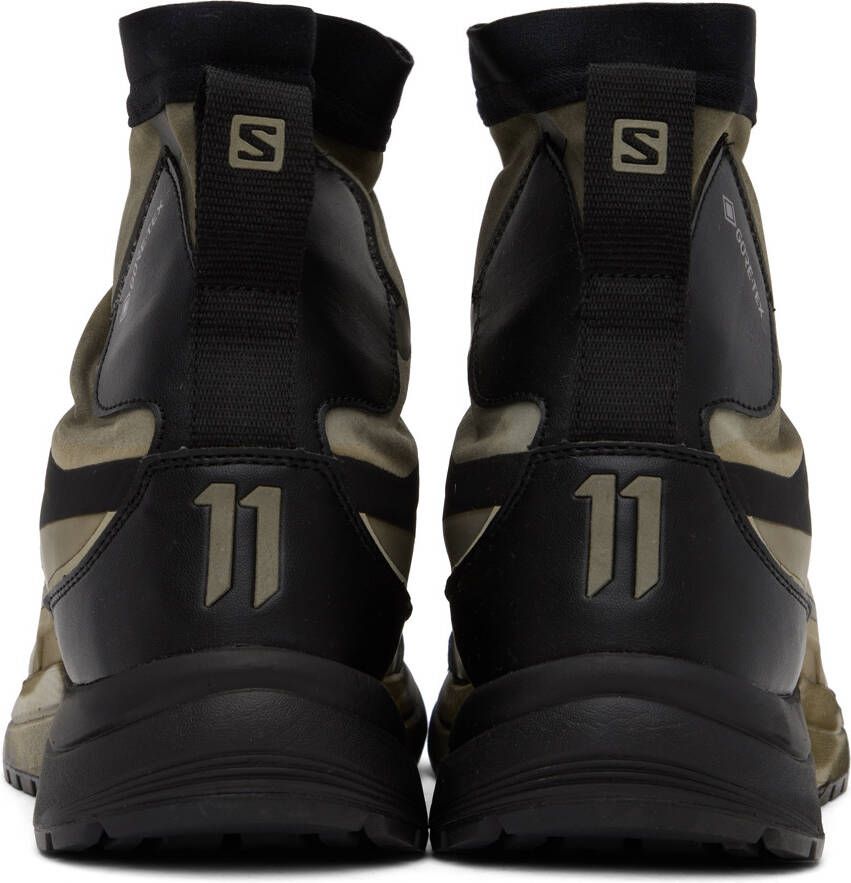 11 by Boris Bidjan Saberi Khaki & Black Salomon Edition Bamba 2 GTX High Sneakers