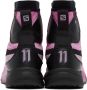 11 by Boris Bidjan Saberi Pink Salomon Edition Bamba 2 High Sneakers - Thumbnail 2