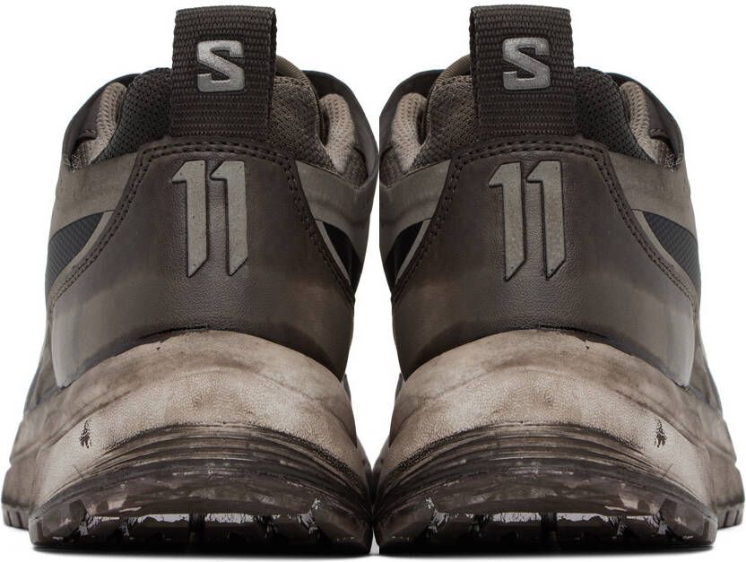 11 by Boris Bidjan Saberi Taupe Salomon Edition Bamba 2 Low Sneakers