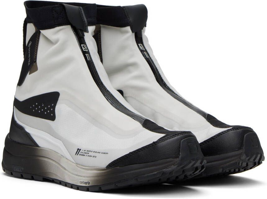 11 by Boris Bidjan Saberi White & Black Salomon Edition Bamba 2 High GTX Sneakers