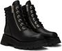 3.1 Phillip Lim Black Kate Double-Zip Boots - Thumbnail 4