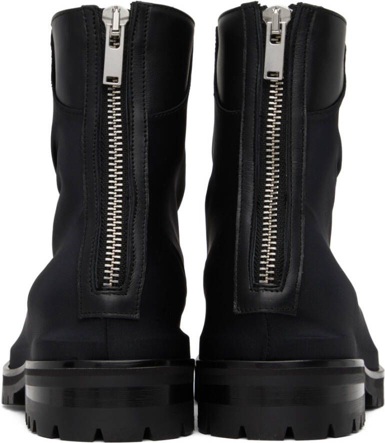 424 Black Zip Boots