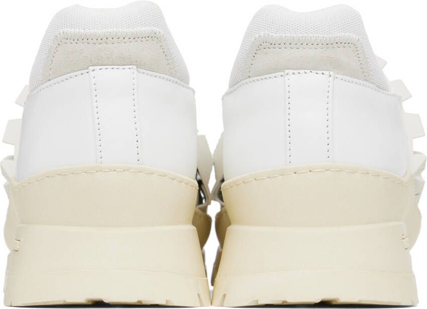 424 White Paneled Sneakers