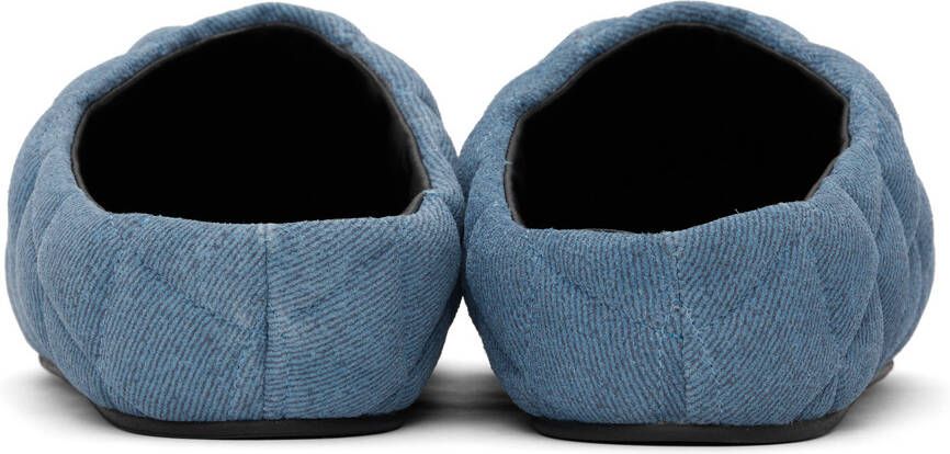 ABRA Blue Quilted Slippers