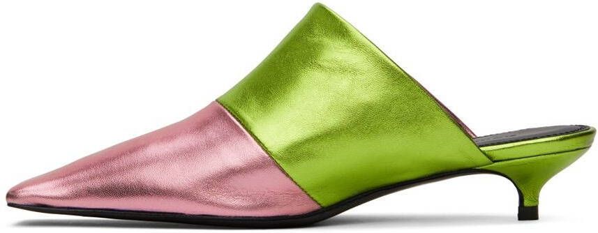 ABRA Green & Pink Lord Mules