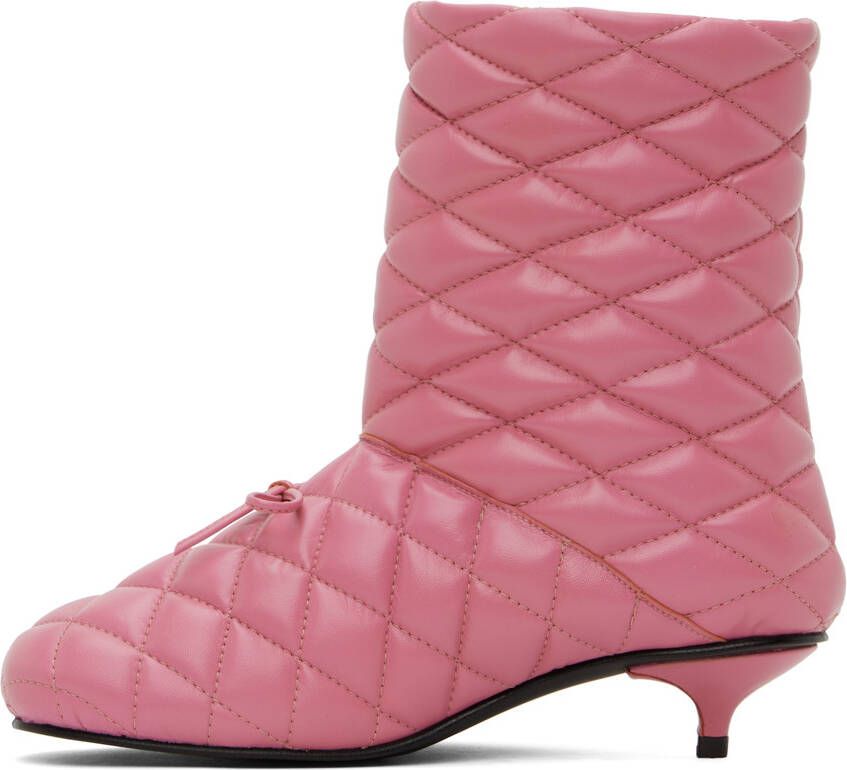 ABRA Pink Quilted Boots