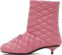ABRA Pink Quilted Boots - Thumbnail 3