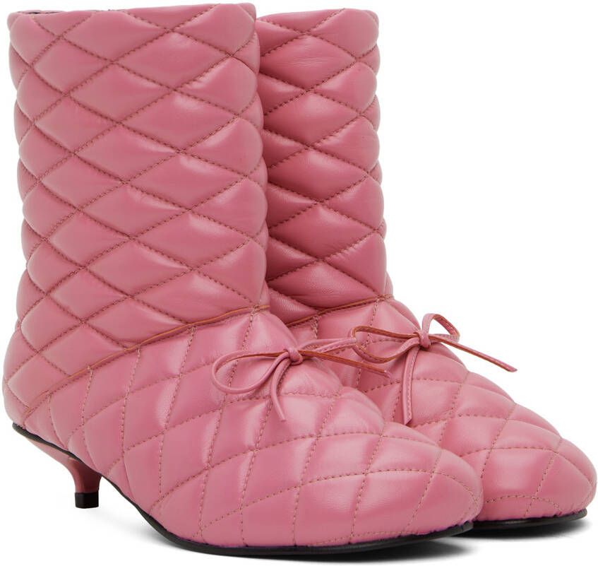 ABRA Pink Quilted Boots