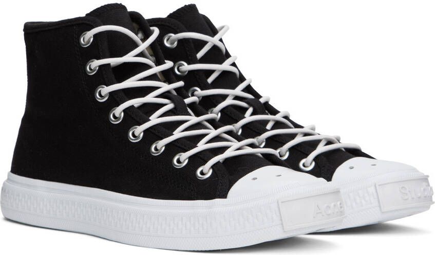 Acne Studios Black & White Canvas Sneakers