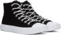 Acne Studios Black & White Canvas Sneakers - Thumbnail 4