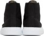 Acne Studios Black Canvas High Sneakers - Thumbnail 2