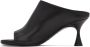 Acne Studios Black Leather Heeled Sandals - Thumbnail 3