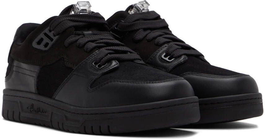Acne Studios Black Leather Low Top Sneakers