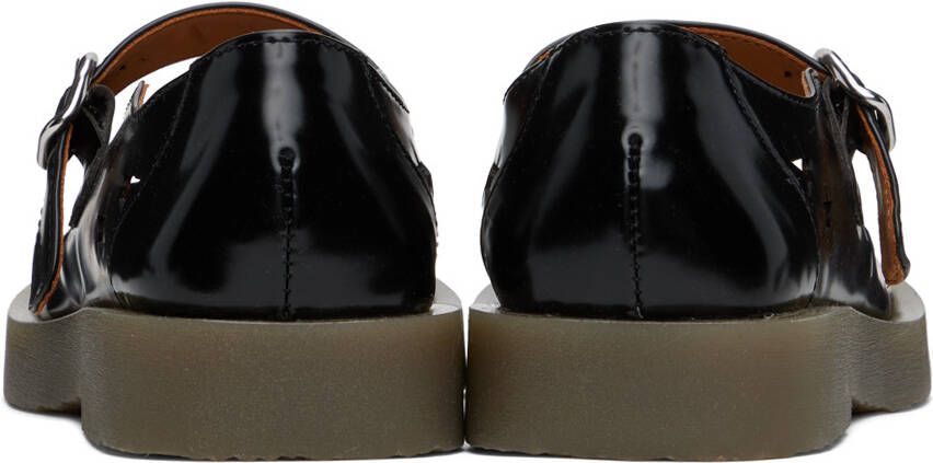 Acne Studios Black Star Cutout Loafers