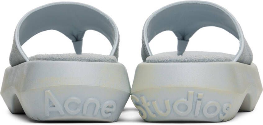 Acne Studios Blue Reversed Sandals
