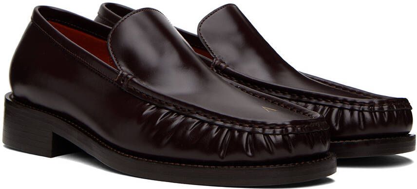 Acne Studios Brown Initials Loafers