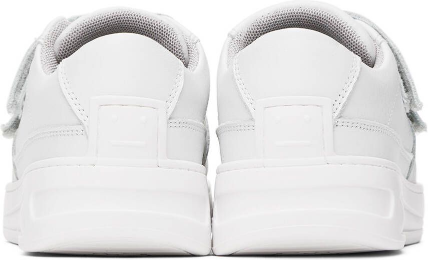 Acne Studios Kids White Velcro Strap Sneakers