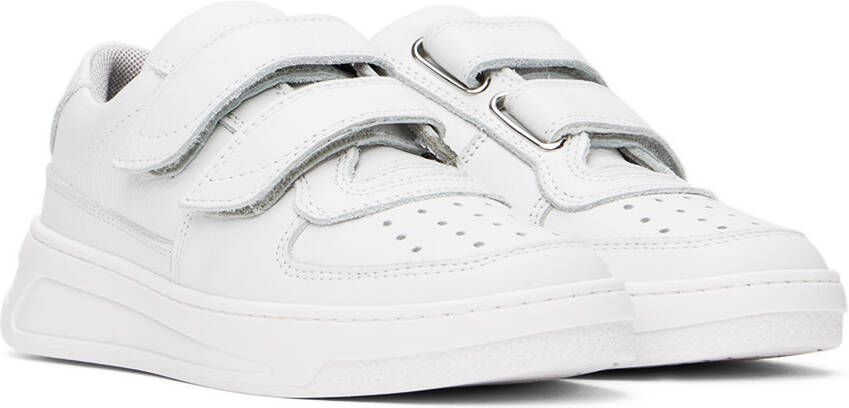 Acne Studios Kids White Velcro Strap Sneakers