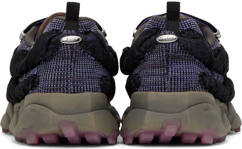 Acne Studios Purple & Black Knit Sneakers