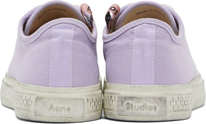 Acne Studios Purple Ballow Tumbled Low Sneakers