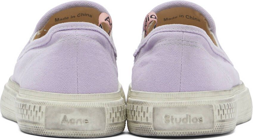 Acne Studios Purple Ballow Tumbled Slip-On Sneakers
