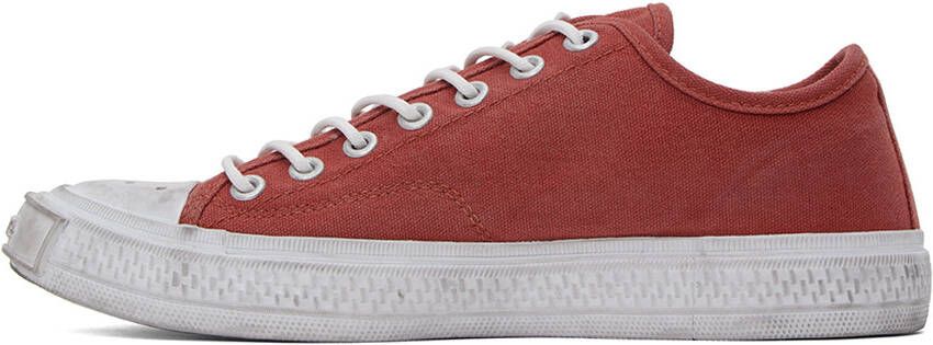 Acne Studios Red Faded Sneakers