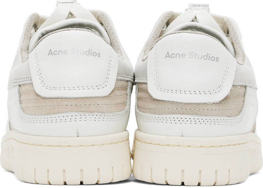 Acne Studios White & Beige Basket Sneakers