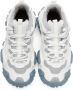 Acne Studios White & Blue Lace-Up Sneakers - Thumbnail 4