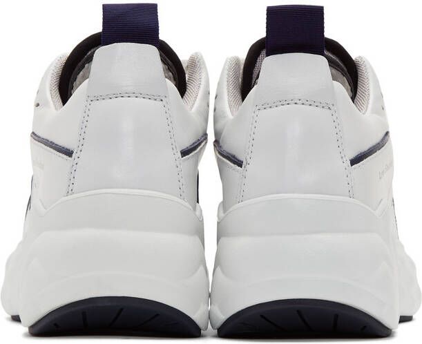 Acne Studios White & Navy Manhattan Sneakers