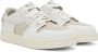 Acne Studios White & Off-White Leather Low-Top Sneakers - Thumbnail 4