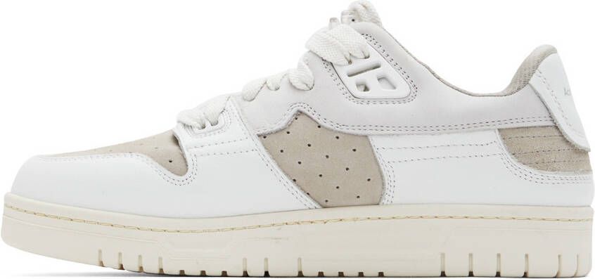 Acne Studios White Leather Low Top Sneakers