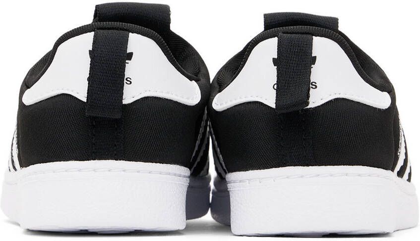 adidas Kids Baby Black & White Superstar 360 Sneakers