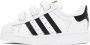 Adidas Kids Baby White & Black Superstar Sneakers - Thumbnail 3