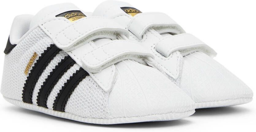 adidas Kids Baby White Superstar Crib Sneakers