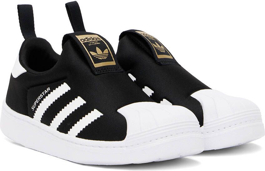 adidas Kids Black Superstar 360 Sneakers