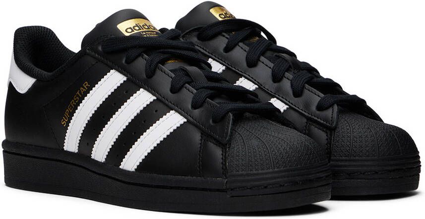 adidas Kids Black Superstar Big Kids Sneakers