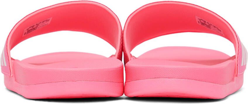 adidas Kids Pink Adilette Comfort Little Kids Slides
