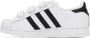 Adidas Kids White & Black Superstar Little Kids Sneakers - Thumbnail 3