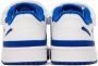 Adidas Kids White & Blue Forum Low Big Kids Sneakers - Thumbnail 2