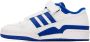 Adidas Kids White & Blue Forum Low Big Kids Sneakers - Thumbnail 3