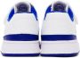 Adidas Kids White & Blue Forum Low Little Kids Sneakers - Thumbnail 2