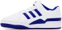 Adidas Kids White & Blue Forum Low Little Kids Sneakers - Thumbnail 3