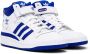 Adidas Kids White & Blue Forum Mid Big Kids Sneakers - Thumbnail 4