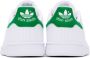 Adidas Kids White & Green Stan Smith Big Kids Sneakers - Thumbnail 6