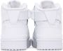 Adidas Kids White Forum Mid Big Kids Sneakers - Thumbnail 2