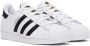 Adidas Kids White & Black Superstar Big Kids Sneakers - Thumbnail 4