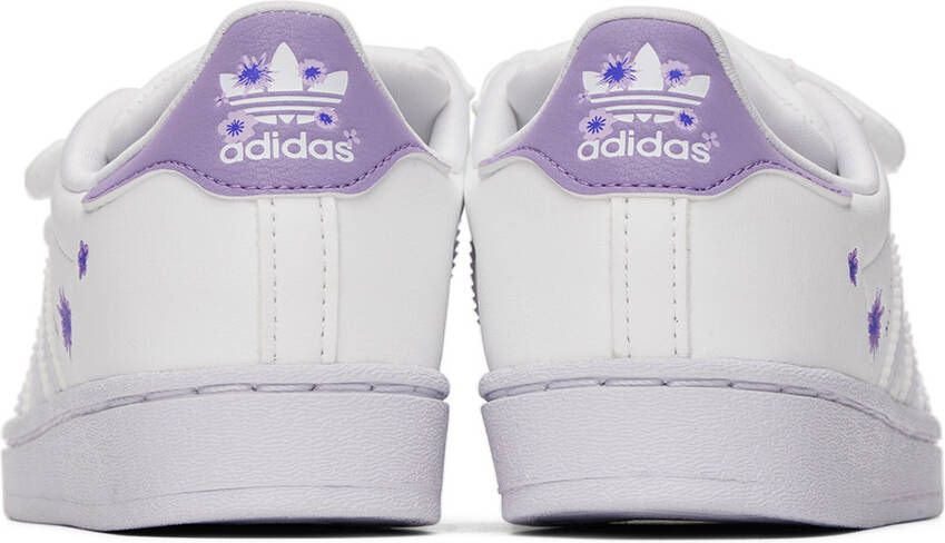 adidas Kids White Superstar Little Kids Sneakers