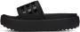 Adidas Originals Black Adilette Platform Slides - Thumbnail 3