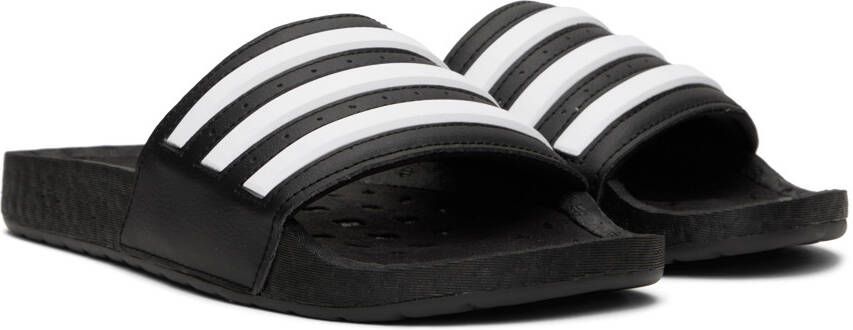 adidas Originals Black & White Adilette Boost Slides