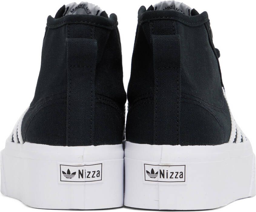 adidas Originals Black Nizza Platform Mid Sneakers